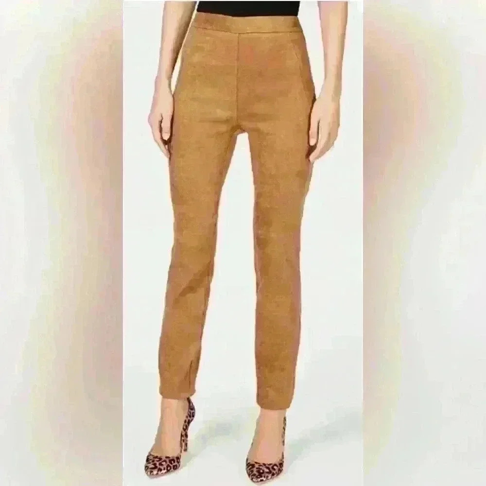 INC International Concepts Tan Faux Suede Pants